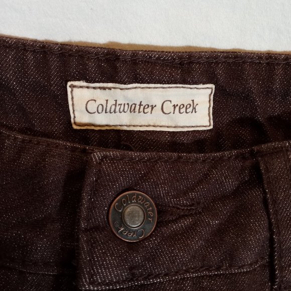 Coldwater Creek Brown Boot Cut Jeans Size 8 - Picture 5 of 13